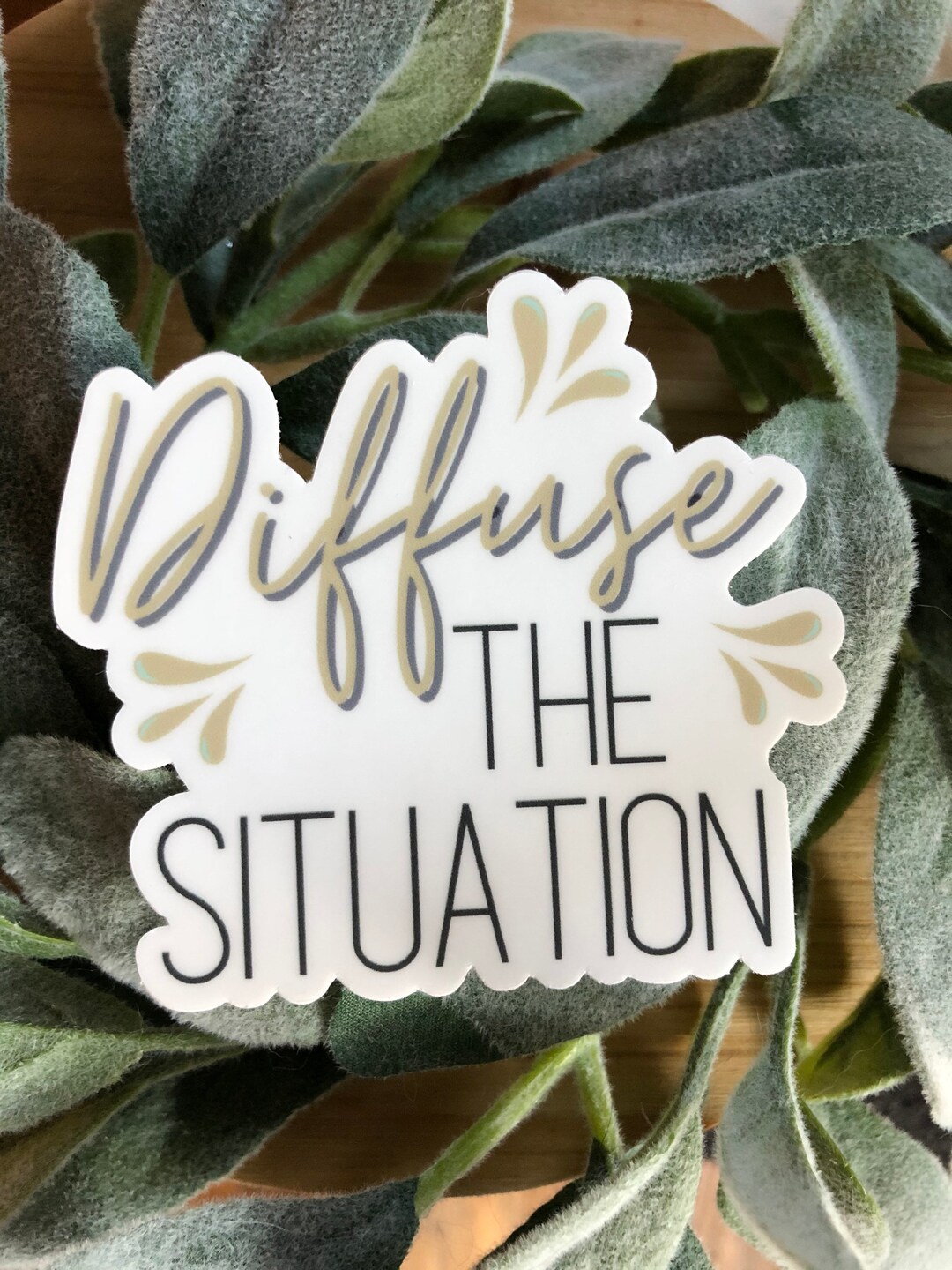 Essential Oil Sticker “diffuse the Situation” - Etsy