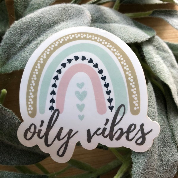 Essential Oil Sticker Oily Vibes