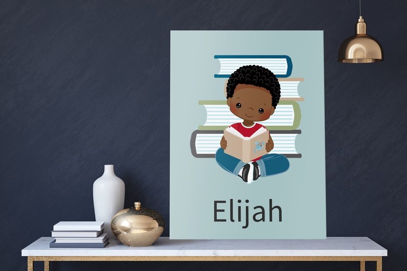 African American Boy Wall Art. 12 x 16 | Etsy