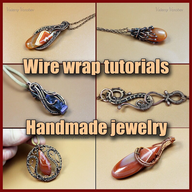 Wire wrap tutorial PDF. Wire jewelry. An Illustrated tutorial Etsy