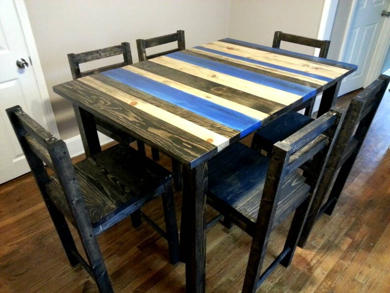 Rustic Counter Height Dining Room Set Table Reclaimed