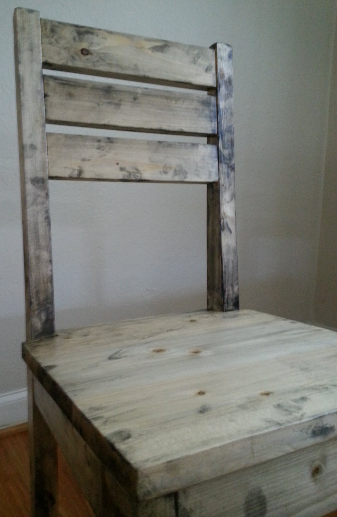 Rustic Dining Chair / Distressed Dining Room Chair Etsy