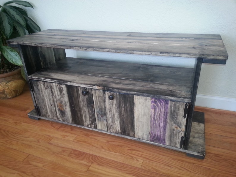 Rustic Tv Stand / Distressed TV Stand / Reclaimed Wood TV ...