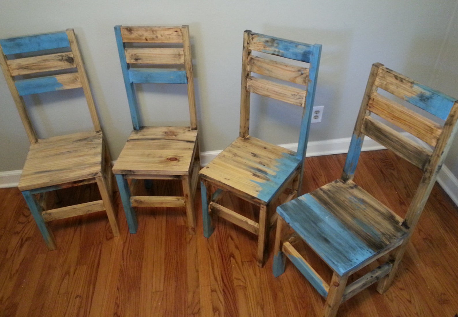Rustic Dining Chair / Distressed Dining Room Chair Etsy