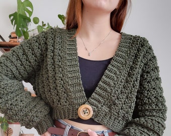 Crochet Cardigan PATTERN // Cinnamon Cappuccino // Adjustable Cozy Oversized Lounge Cardigan Crochet Pattern for ANY SIZE