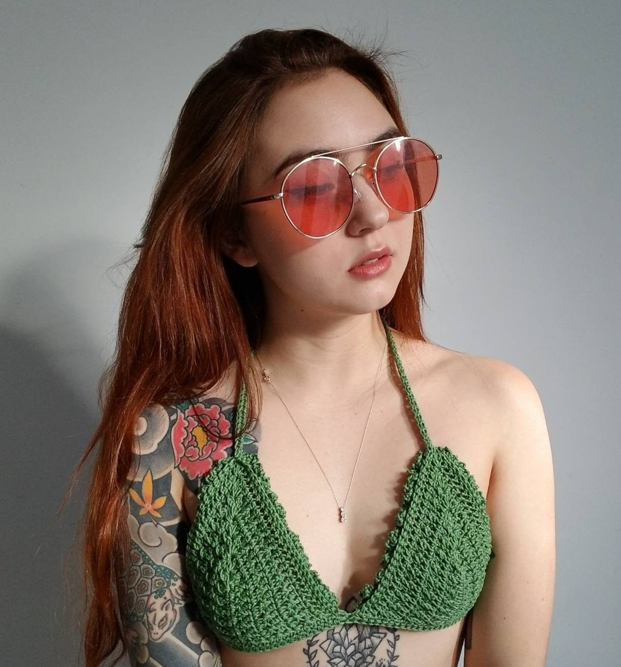 39 Bralette Crochet Patterns for Summer Layers, Gifts, and Handmade Style 10 Crochet Bralette Pattern: Melanie // Triangle String