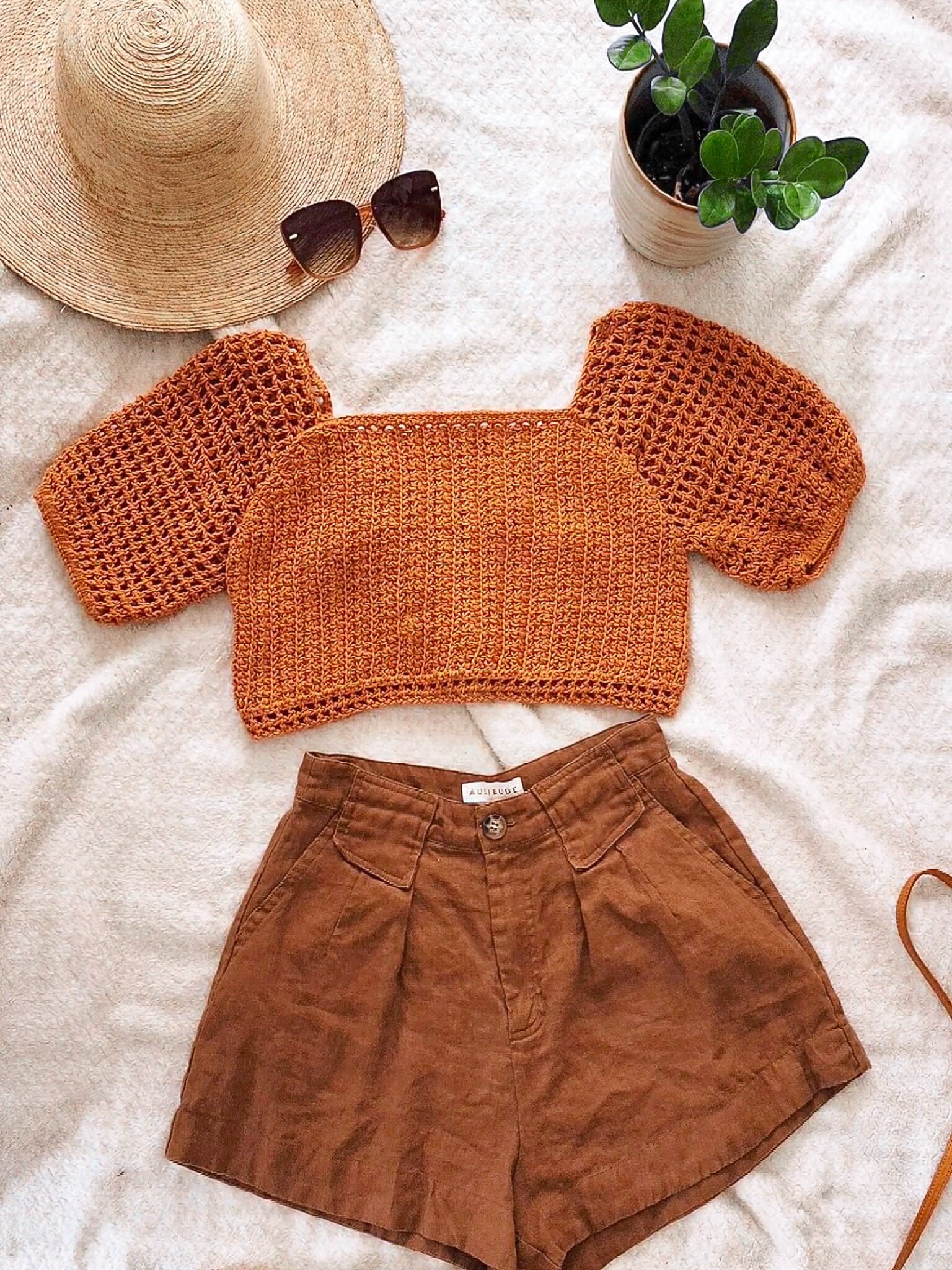 Crochet Top PATTERN // Ellie // Adjustable Cottagecore