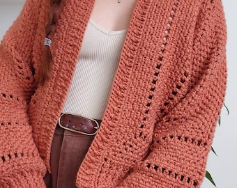 Crochet Cardigan Pattern: Homeward Bound // Oversized