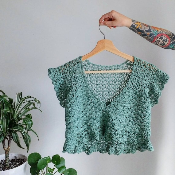 Crochet Top PATTERN // Buttercup // Adjustable Flouncy Lace Intermediate  Crochet Tee Pattern for ANY SIZE -  Canada