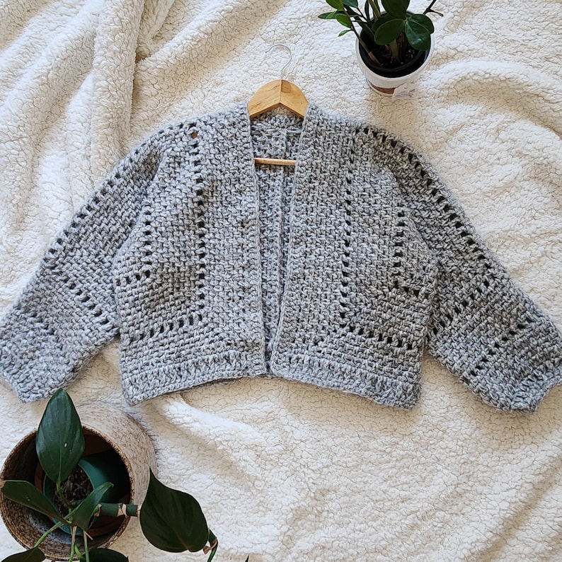 Crochet Cardigan PATTERN // Homeward Bound // Cozy Oversized Textured Open Cardigan Crochet Pattern for ANY SIZE image 7