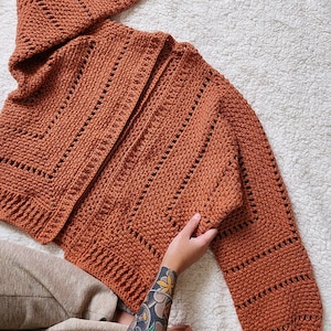 Crochet Cardigan PATTERN // Homeward Bound // Cozy Oversized Textured Open Cardigan Crochet Pattern for ANY SIZE image 3