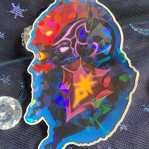 STICKER: FFXIV Tank Job Stone Holographic Laminated Stickers