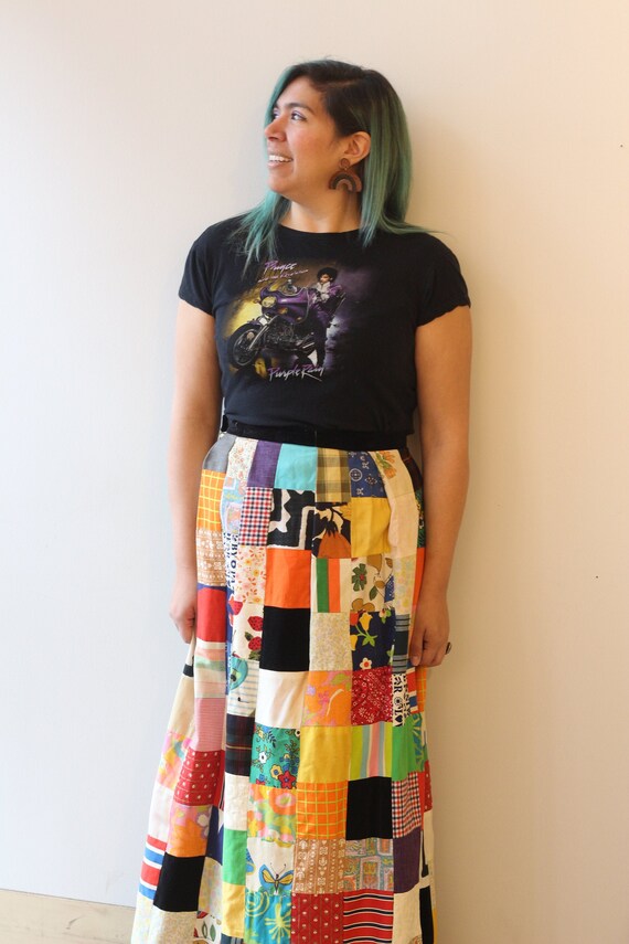 29 Waist Patchwork Qulit Skirt Boho Skirt Hippie S