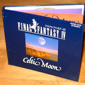 Final Fantasy IV Celtic Moon soundtrack first print hardcover CD Squaresoft 1991