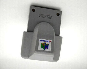 Nintendo 64 Rumble Pak Pack authentic official N64 region-free OEM w/ batt cover