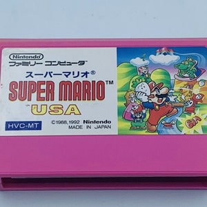 スーパーマリオ USA ブラザーズ 任天堂 ファミコン NES 日本 1992 ピンク カートリッジ ブラザーズ。