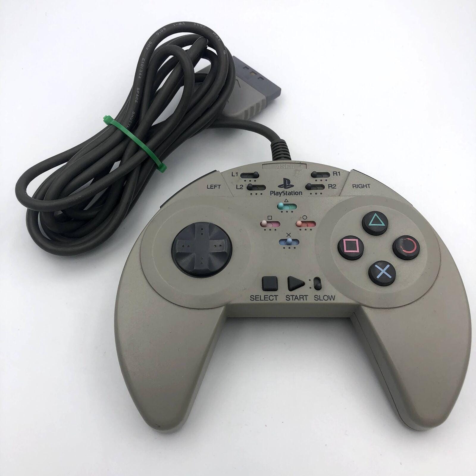 ASCII PAD V Controller SLPH-00005 PS1 Playstation Psone Digital Turbo ...