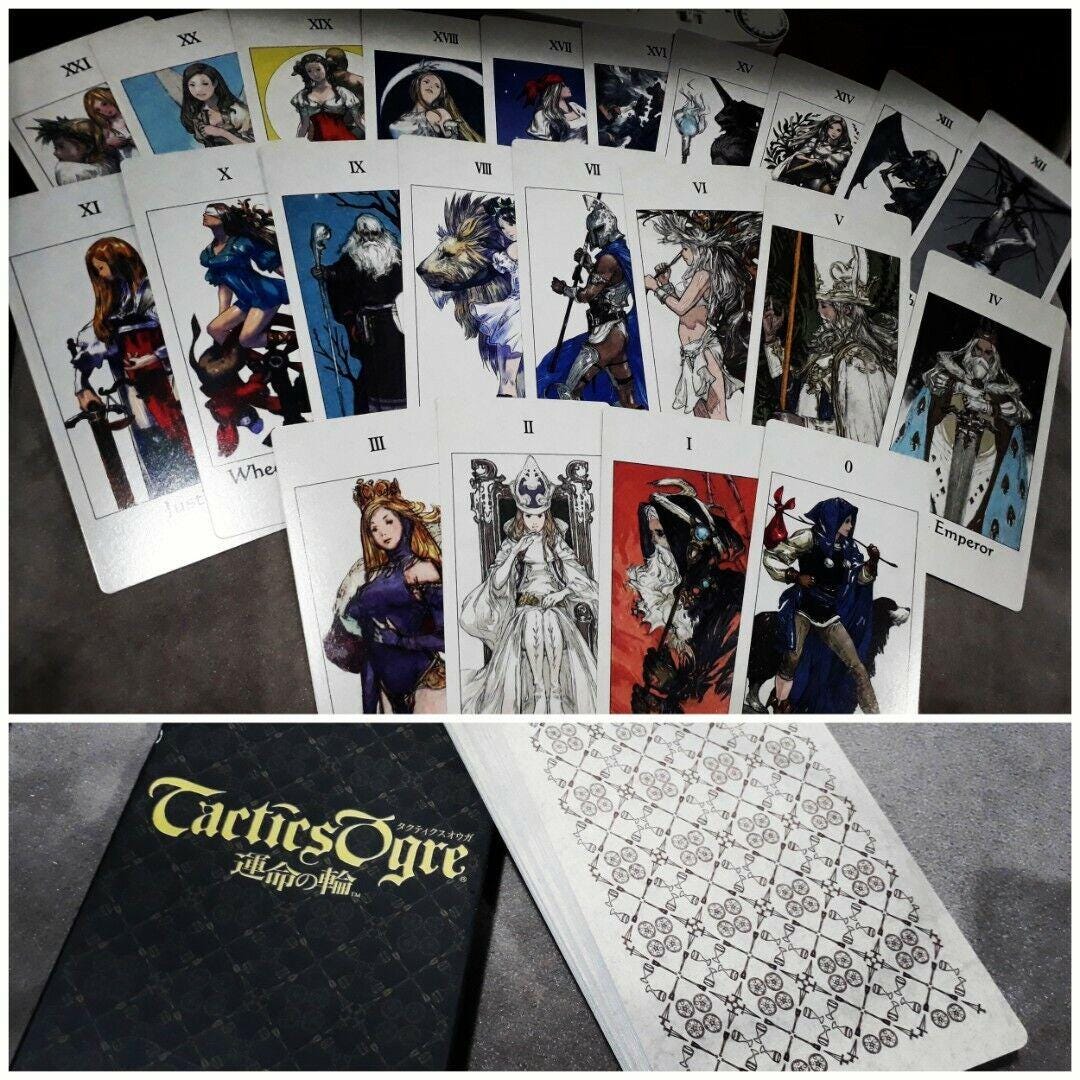 Tactics Ogre Promo Tarot Cards PSP Square Enix Akihiko Yoshida