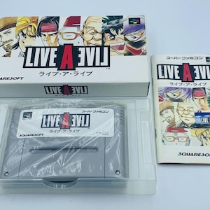 Live A Live Nintendo Super Famicom Japón SNES COMPLETO caja CIB en caja Squaresoft