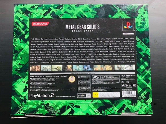 Metal Gear Solid 3 Snake Eater Japanese Import Video Game PS2 PlayStation 2