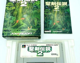 Seiken Densetsu 2 (Secret of Mana) Nintendo Super Famicom Japan COMPLETE CIB