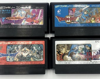ドラゴンクエスト1.2.3.4セット Dragon Quest I II III IV Set Nintendo Famicom Nes Japan Enix