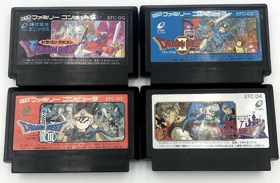 ドラゴンクエスト1.2.3.4セット Dragon Quest I II III IV Set Nintendo Famicom Nes Japan Enix