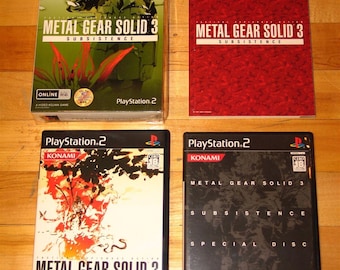 Metal Gear Solid 3 Subsistence 3-disc first print Limited Edition Japan box set