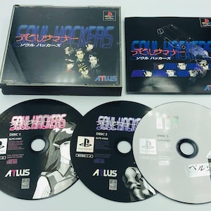 Devil Summoner Soul Hackers Playstation PS1 Japan w/ case/manual/Persona 2 demo