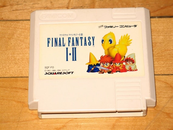 Final Fantasy 1 NES SQUARE Nintendo Famicom Box From Japan