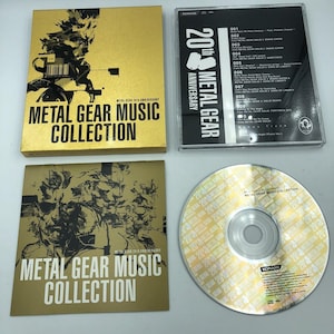 Metal Gear Solid 20th Anniversary Metal Gear Music Collection w GOLD slipcover