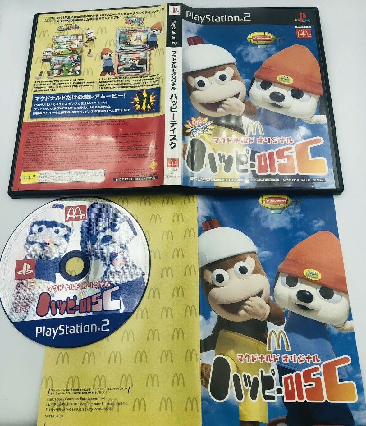 Parappa the Rapper 2 (PS2) - Unboxing, Full Case, Cover, Manual, Disc 