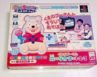 Kids Station Kuma no Pooh-San Mori no Nakamato 123 Playstation PS1 Disney Winnie