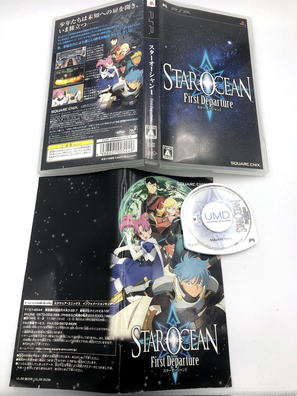 Star Ocean First Departure Playstation Portable PSP Japan Region