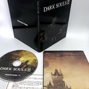 CD de la bande originale de Dark Souls III + carte spéciale/poster OST