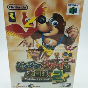 BOXED Banjo Kazooie With Box, Nintendo 64 (NTSC-J) Japan