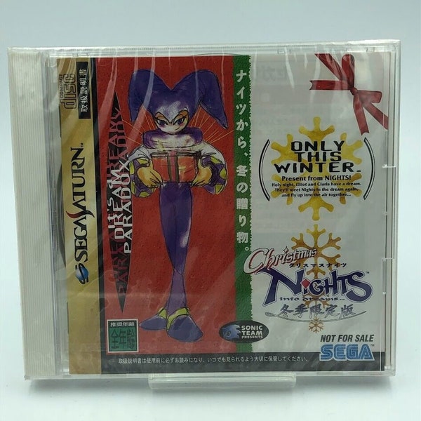 New Sealed Christmas Nights Into Dreams Sega Saturn Japan mint flawless Y-fold