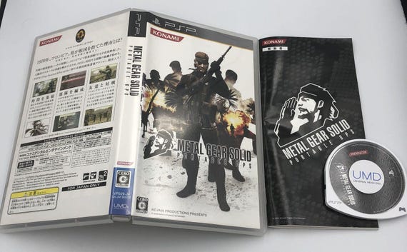 Metal Gear Solid Portable Ops Playstation PSP Japan Region-free COMPLETE  White - Etsy