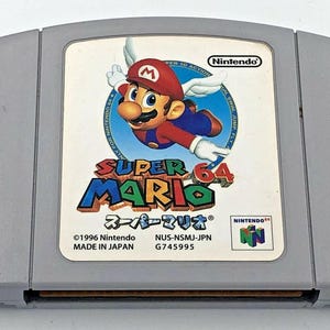Super Mario 64 Nintendo 64 Giappone N64 cartuccia versione giapponese autentica 1996