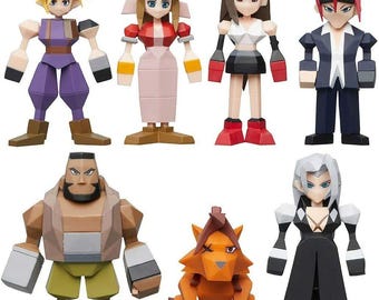 Final Fantasy VII Remake FF7 Polygon Mini Figures Square Enix Ichiban Kuji Japan