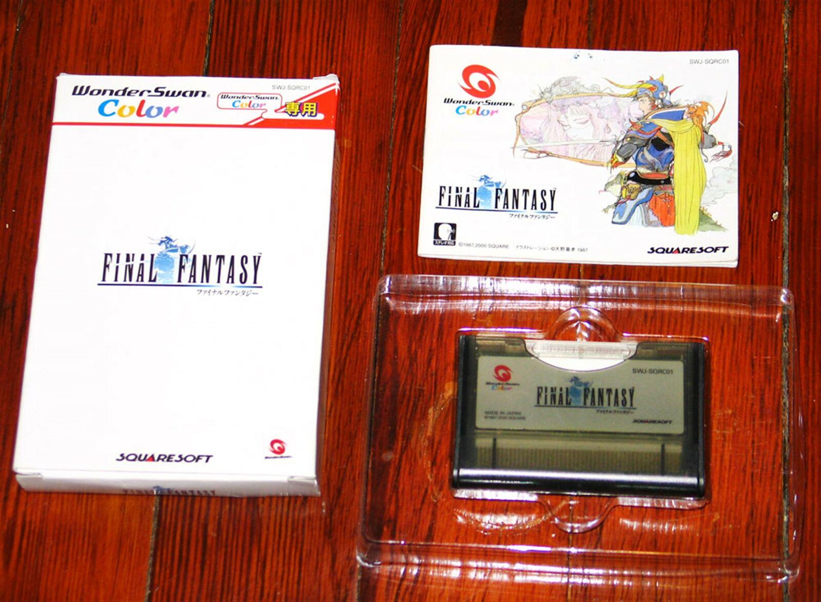 Final Fantasy I 1 Wonderswan Color COMPLETE in Box CIB With
