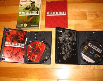 Metal Gear Solid 3 Subsistence 3-disc First Print Limited Edition