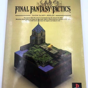 Final Fantasy Tactics Digicube Guide includes TRADING CARD, STICKERS