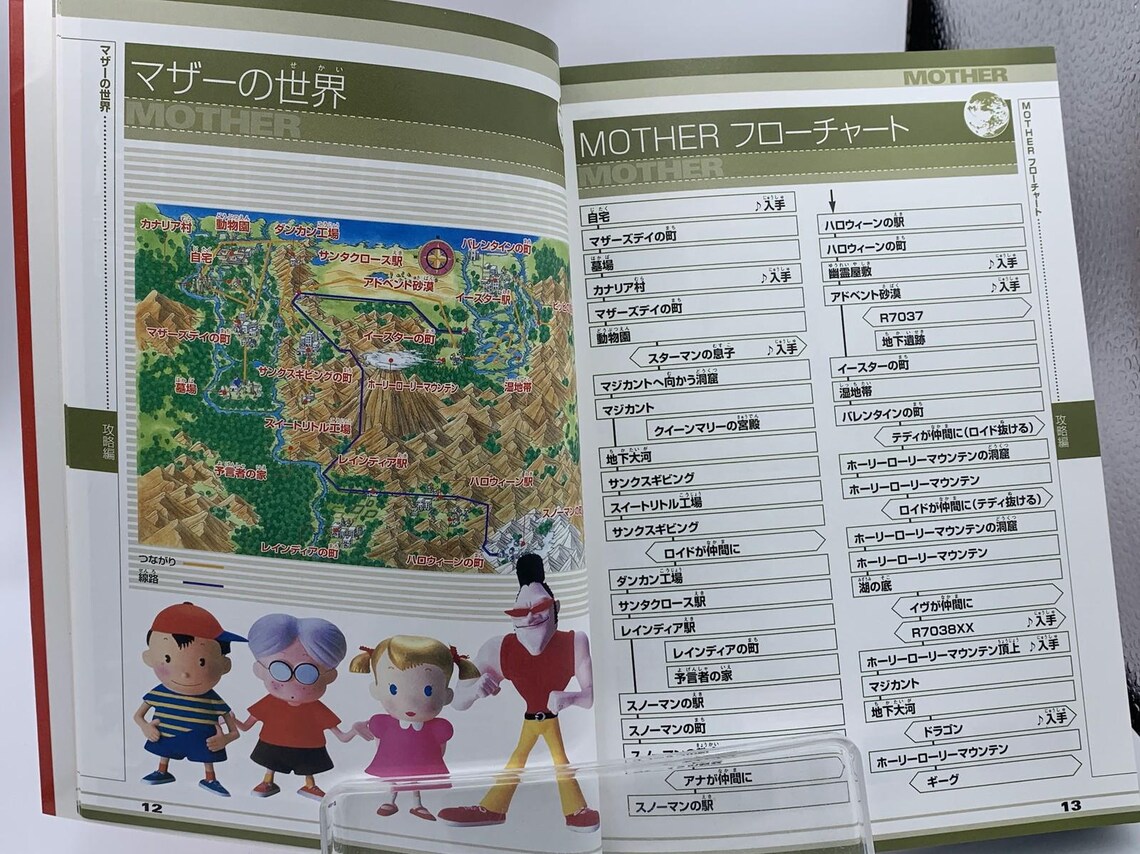 Mother 1+2 Earthbound Game Boy Advance Nintendo Dream Strategy Guide artbook, foto 2 di 5