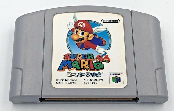 Super Mario 64 Nintendo 64 Japan N64 cartridge Japanese version authentic  1996