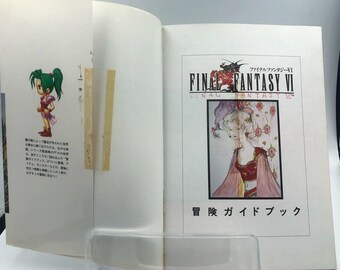 Final Fantasy VI Adventure Guidebook Super Famicom Artbook Art