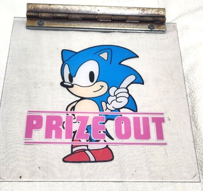 ソニック　スーパーボール　非売品　レア　SEGA Sega Sonic the Hedgehog UFO Catcher Prize Out Acrylic Door Flap