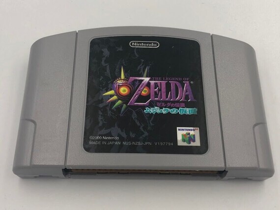 The Legend of Zelda Majora's Mask N64 Nintendo 64 Authentic Gold