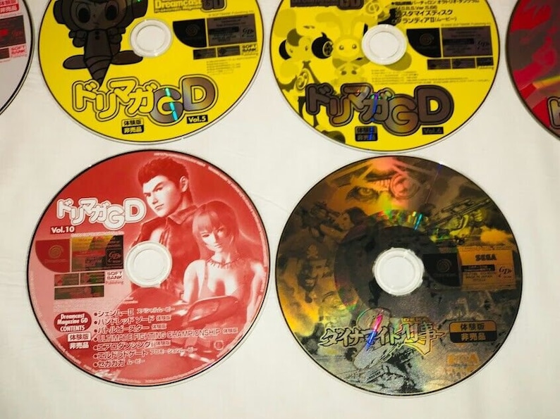 Lot of 10 Japanese Dreamcast Magazine demo disc Dorimaga GD Shenmue promo Sega image 4