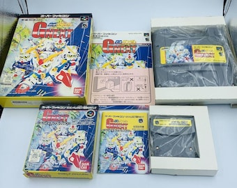 SD Gundam G-NEXT Nintendo Super Famicom COMPLETE W/ Gnext Unit